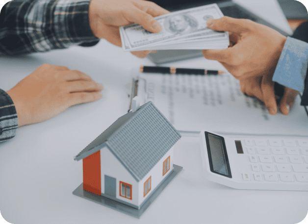 people transferring money next two model home