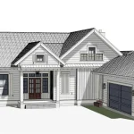 plan 300-0002 side view rendering