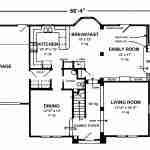 plan 101-0045 main level floor plan