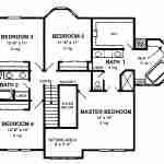 plan 101-0045 second level floor plan