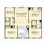 plan 101-0020 second level floor plan