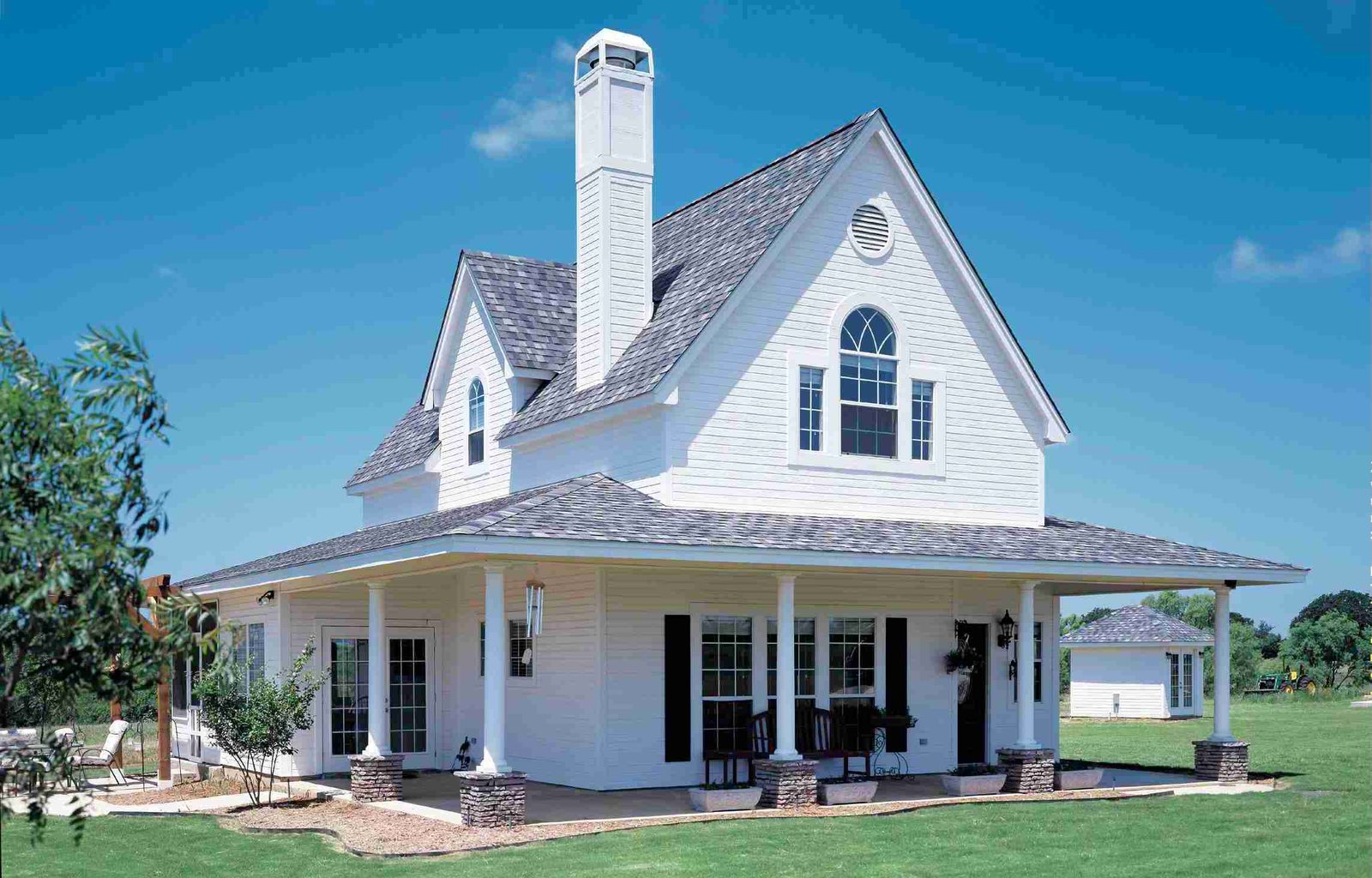 Plan 101-0017 front view photo, Cottage Style