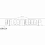 plan 240-0114 rear view elevation