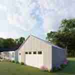 plan 470-0009 garage view rendering