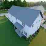 plan 470-0005 rear aerial view rendering