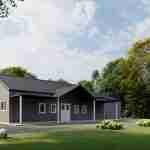 plan 470-0007 front angled view rendering