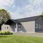 plan 470-0007 front angled view rendering