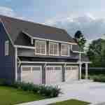 plan 110-0007 front angled rendering