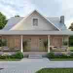 plan 110-0008 front view rendering