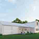 plan 470-0006 rear garage door rendering