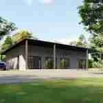 plan 470-0019 front view zoomed out rendering