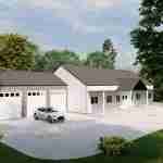 plan 240-0017 front angled view rendering