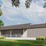 plan 240-0017 rear view rendering