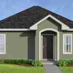 plan 240-0005 front view rendering