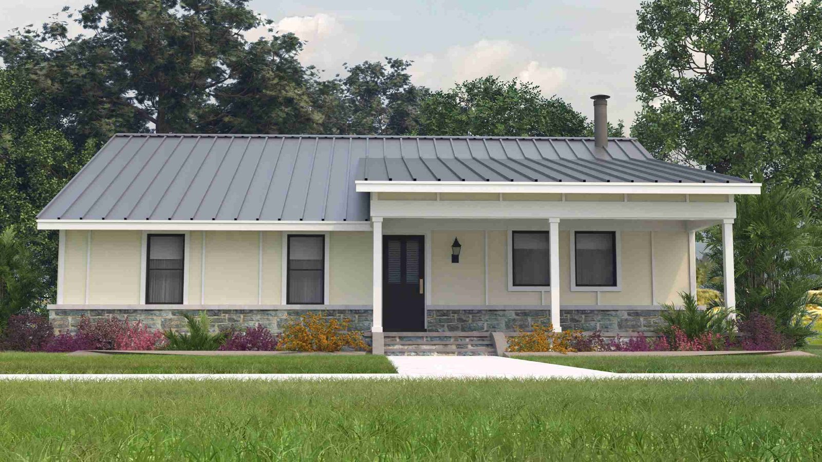 plan 240-0022 front view rendering