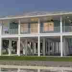 plan 240-0025 rear view rendering