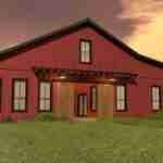 plan 240-0038 front view rendering