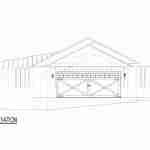 plan 240-0070 left view elevation