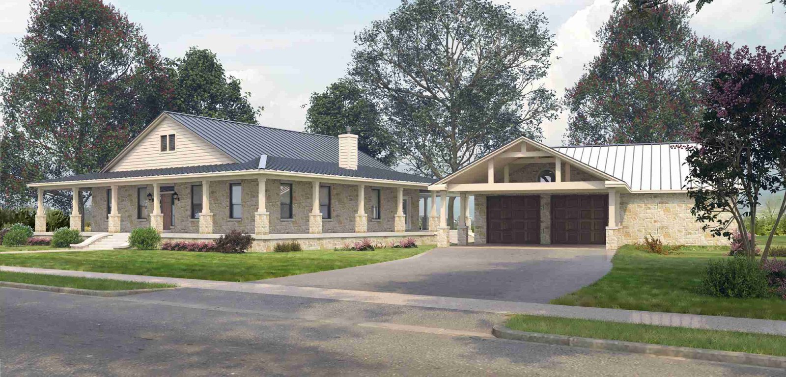 plan 240-0049 front view rendering