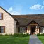 plan 240-0050 front view rendering