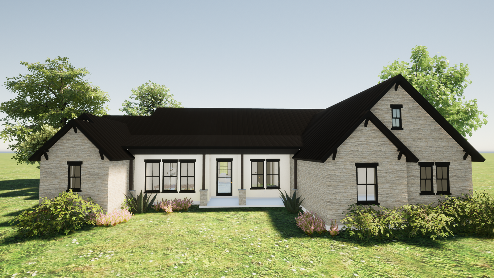 plan 240-0059 front view rendering