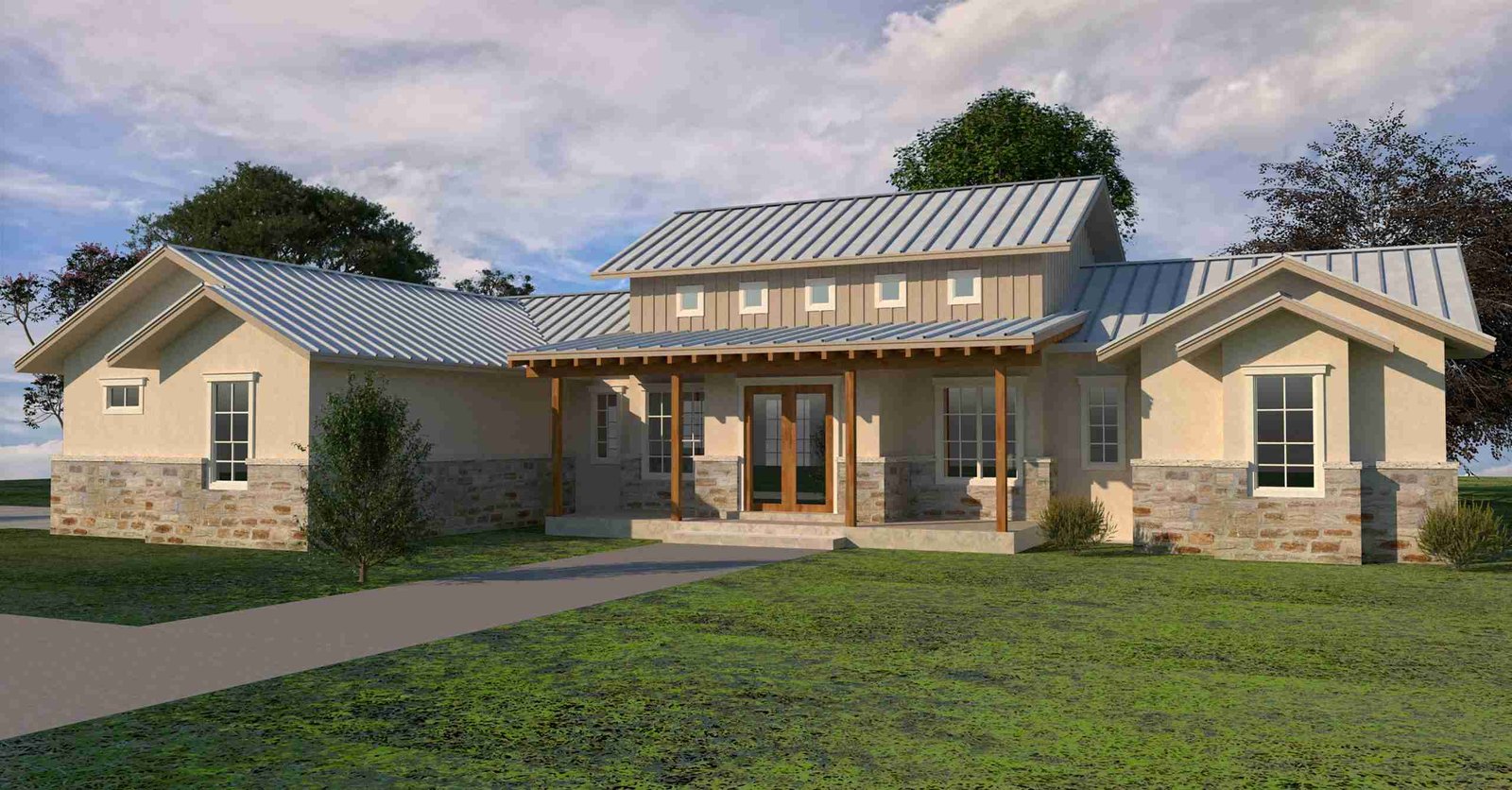 plan 240-0081 front view rendering