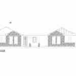 plan 240-0085 front view elevation