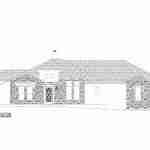 plan 240-0087 front view elevation