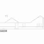 plan 240-0095 rear view elevation