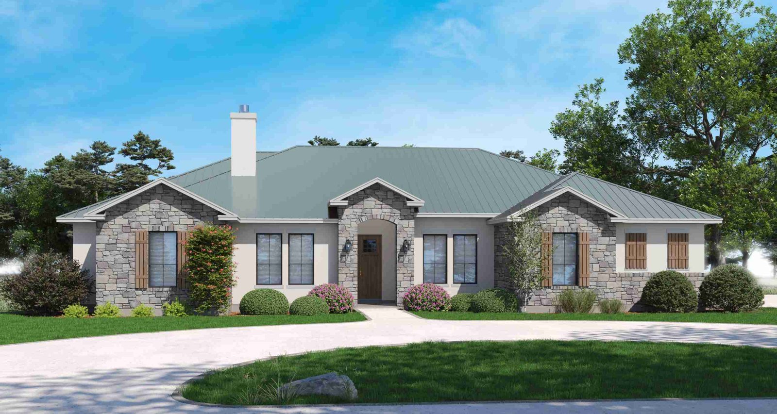 plan 240-0097 front view rendering