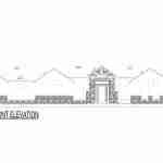 plan 240-0103 front view elevation