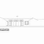 plan 240-0103 rear view elevation