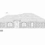 plan 240-0108 front view elevation