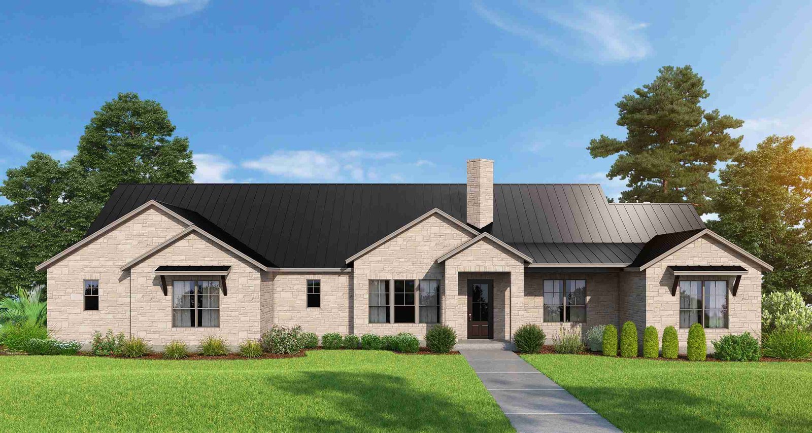 plan 240-0115 front view rendering