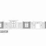 plan 240-0117 front view elevation