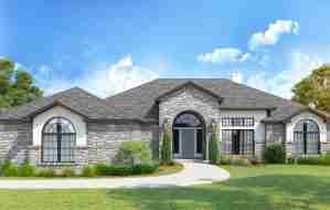 plan 240-0130 front view rendering