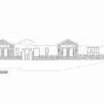 plan 240-0144 front view elevation