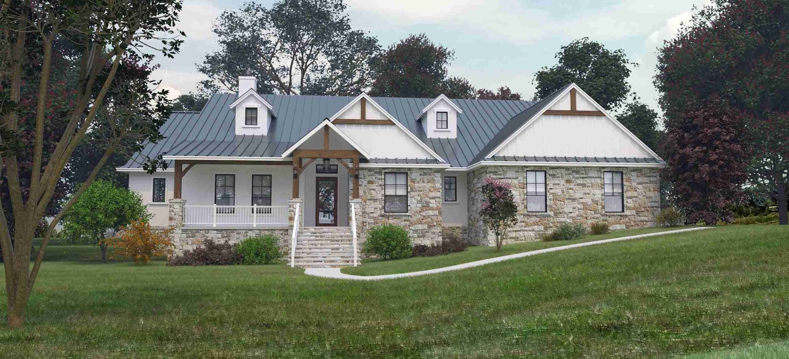 plan 240-0148 front view rendering