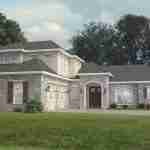 plan 240-0150 front angle view rendering