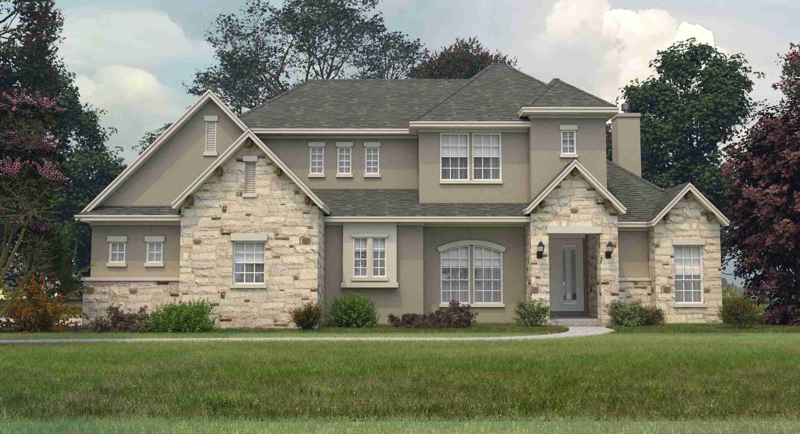 plan 240-0151 front view rendering