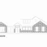 plan 240-0152 front view elevation