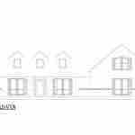 plan 240-0153 rear view elevation