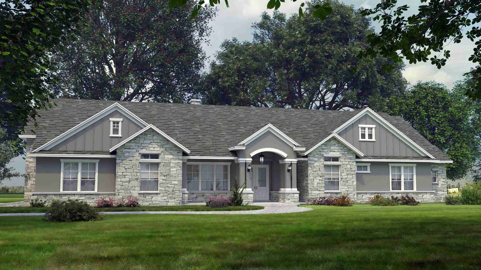 plan 240-0155 front view rendering
