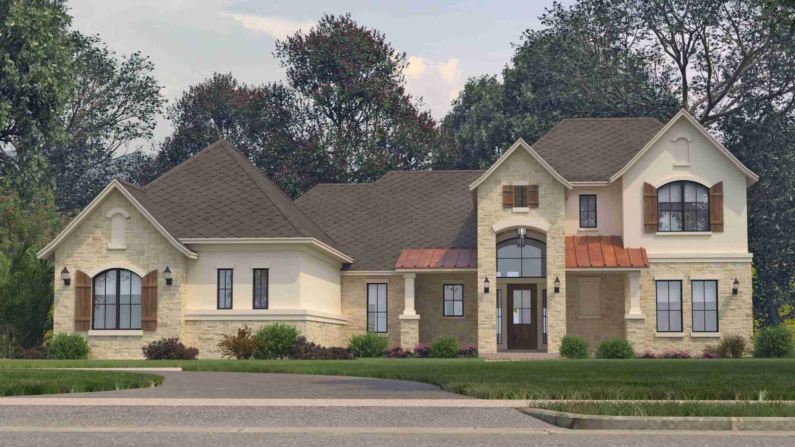 plan 240-0156 front view rendering