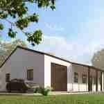 plan 470-0015 front angle view close up rendering