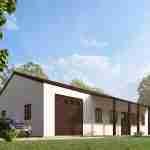 plan 470-0015 front angle view rendering