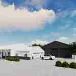 plan 240-0016 garage view rendering