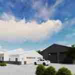 plan 240-0016 garage and shop rendering