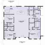 plan 240-0016 main level floor plan