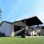 plan 470-0014 front view zoomed out rendering